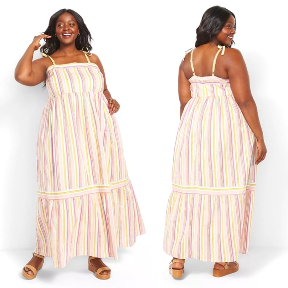 Lane Bryant Dresses & Skirts - Lane Bryant Striped Maxi Dress - Multicolor